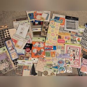 Assorted Scrapbooking Supplies Large Bundle Scrapbooking Paper Crafts